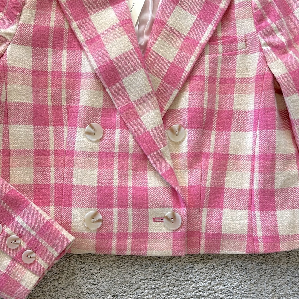 Anthropologie Maeve Cropped Double Breasted Jacket - Picture 6 of 11